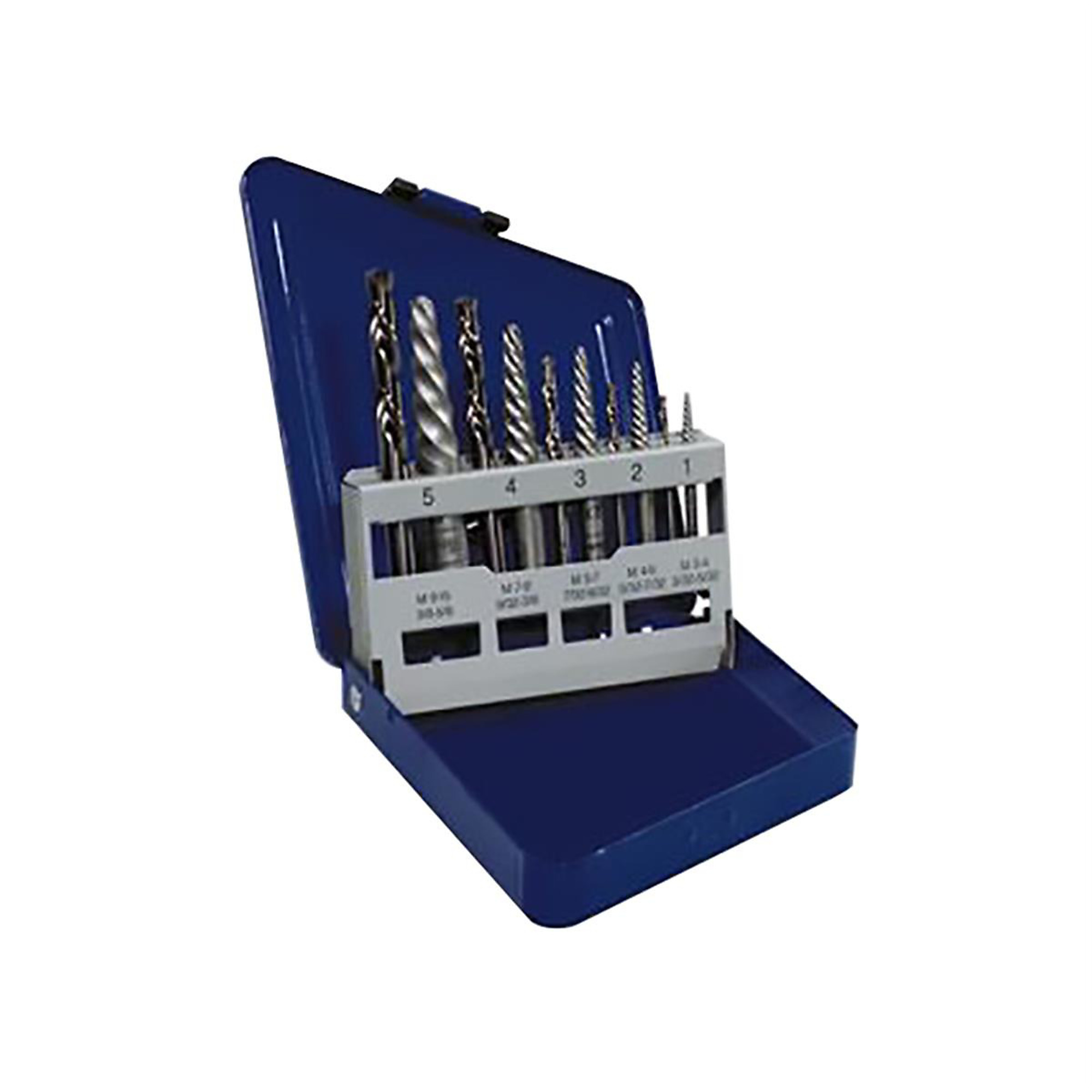 Hanson Extractor Set — 10-Pc., Cobalt Bits, Aggressive Left-Hand Spiral Design, Model# HAN11119